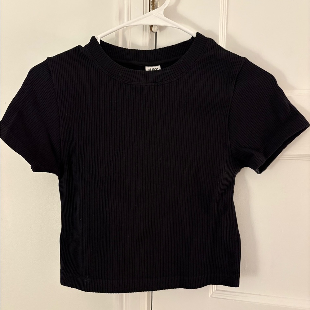 Target joy lab ribbed black top